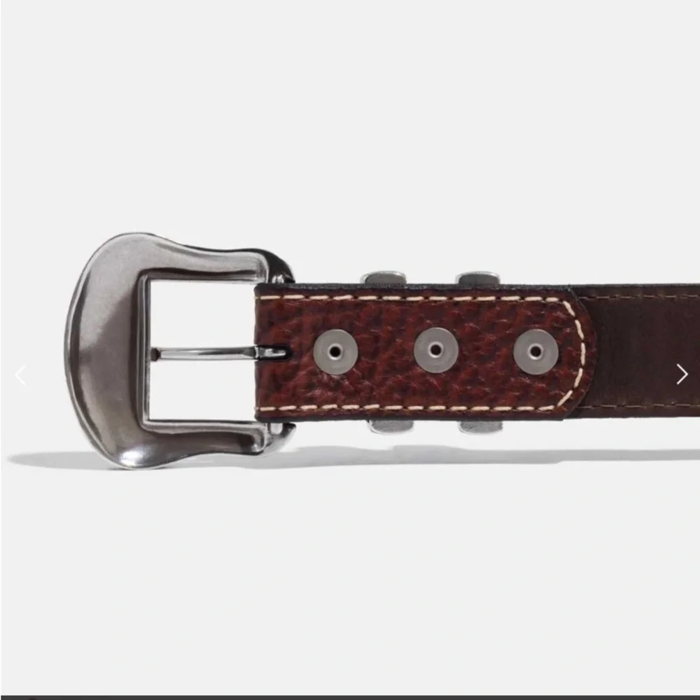 Vintage Bison Wild Bill Belt in Brown Peanut 42